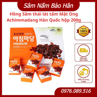 Hồng Sâm thái lát tẩm Mật Ong Achimmadang Hàn Quốc hộp 200g