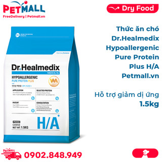 Thức ăn chó Dr.Healmedix Hypoallergenic Pure Protein Plus H/A 1.5kg - Hỗ trợ giảm dị ứng Petmall