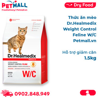 Thức ăn mèo Dr.Healmedix Weight Control Feline W/C 1.5kg - Hỗ trợ giảm cân Petmall