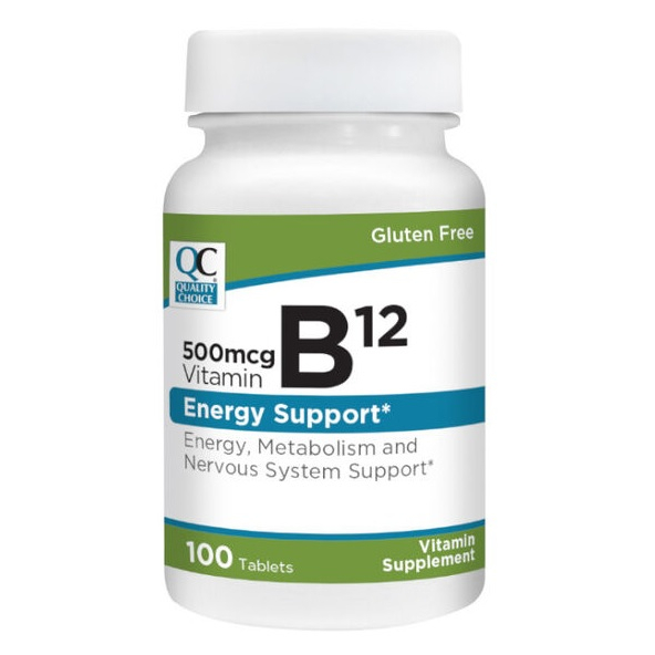 Viên nén bổ sung Vitamin B12 Quality Choice 500mcg