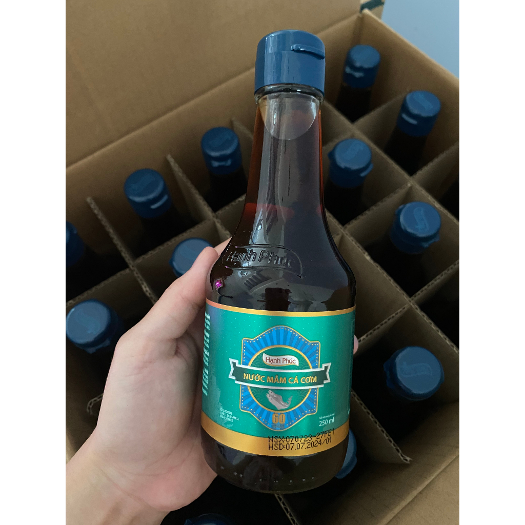Nước mắm Hạnh Phúc 60 độ chai 250ml - 1 chai