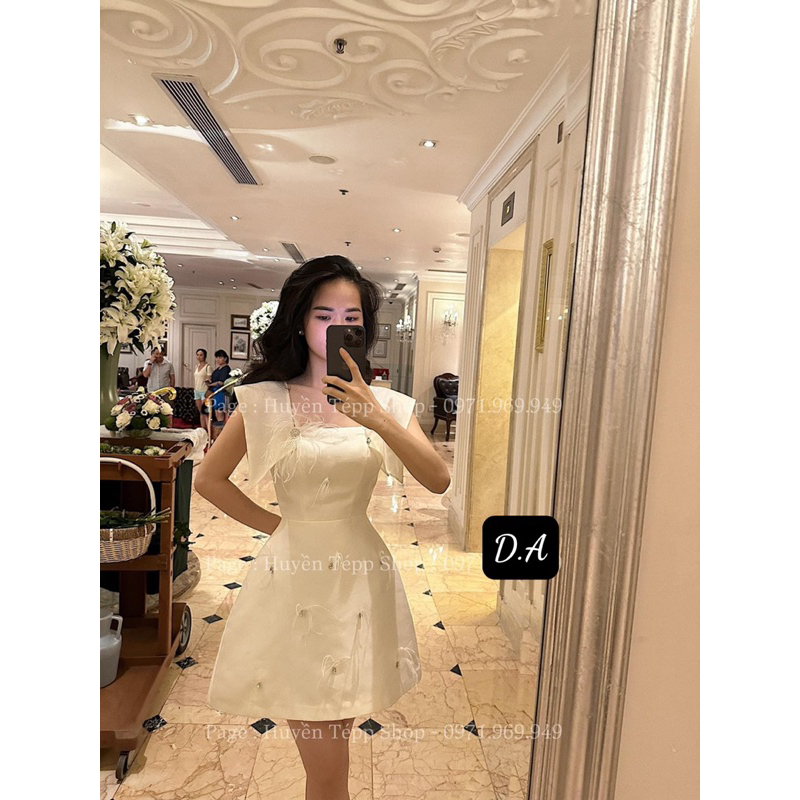 VÁY TACTA DÁNG CHỮ A PHỐI LÔNG