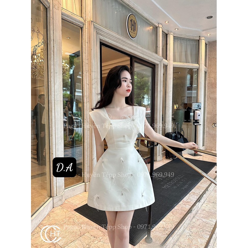 VÁY TACTA DÁNG CHỮ A PHỐI LÔNG