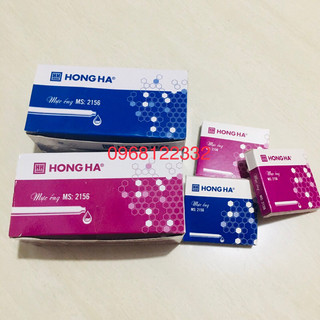 1 hộp mực ống 2156 hồng hà = 60 ống ,màu tím, xanh.(bán buôn từ 5 hộp trở lên )