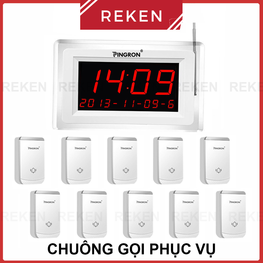 Chuông gọi phục vụ không dây dành cho nhà hàng, khách sạn, quán ăn CP-900, PV02