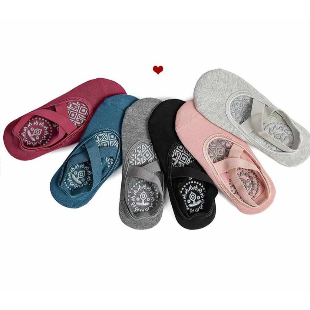 Tất tập Yoga, Aerobic, múa chống trơn trượt thấm mồ hôi gắn hạt silicon cao cấp