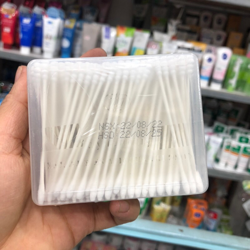 Tăm Bông Kháng Khuẩn Trẻ Em Que Giấy Rose, Hộp 160 Que