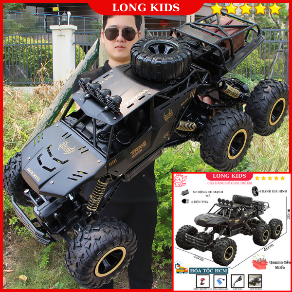 Xe Địa Hinh SIÊU TO 6 Bánh Điều Khiển Từ Xa Chinh Phục Mọi Loại Địa Hình - Đồ Chơi Trẻ Em - Longkids 323