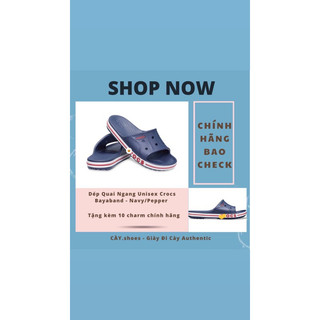 Crocs quai ngang xanh navy