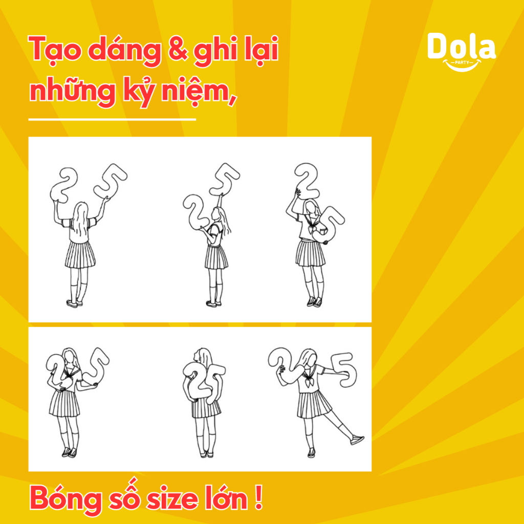 Set trang trí sinh nhật người lớn, tặng kèm số tuổi sinh nhật, bơm tay bóng bay và băng keo