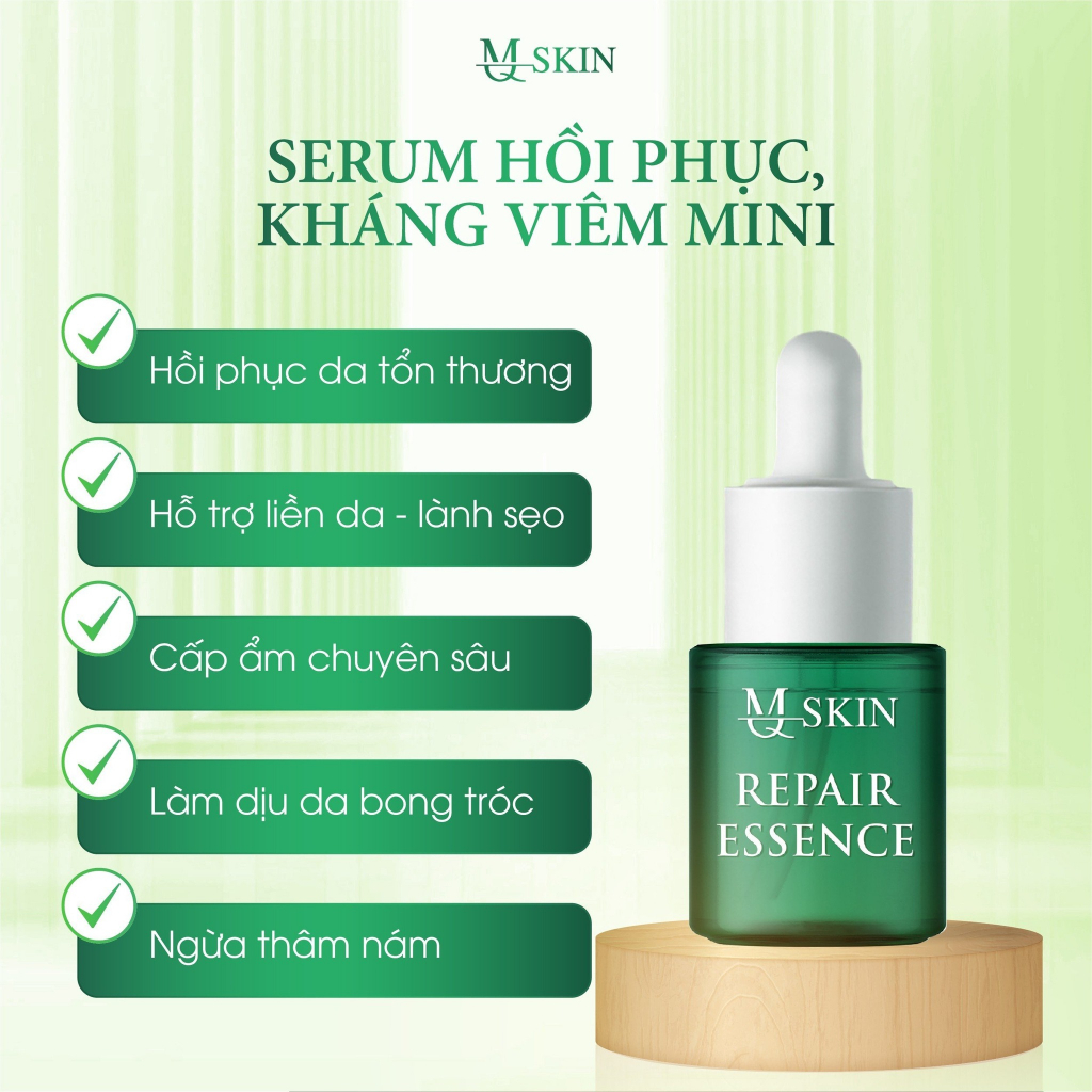 Tái tạo da sâm cau rừng MQ Skin tặng serum phục hồi mini