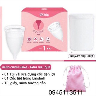 [Hỏa Tốc HN] Cốc nguyệt san Lincup chính hãng Lingroup từ Mỹ ( Lincup 0, Lincup 1, Lincup 2) tặng quà túi vải hấp dẫn