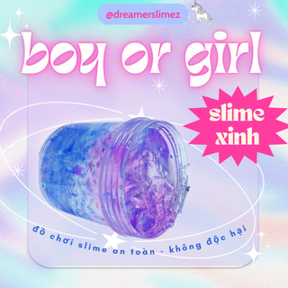 SLIME TRONG HAI MÀU XANH VÀ HỒNG - SLIME NƯỚC - SLIME MÀU SẮC AN TOÀN CHO BÉ- SILAM -XALAM