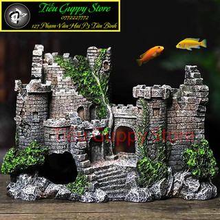 Mô Hình Tiểu cảnh Lâu Đài Cổ trang trí bể cá cảnh, hồ thủy sinh, Bể bán cạn, Bonsai, Tiểu Cảnh...