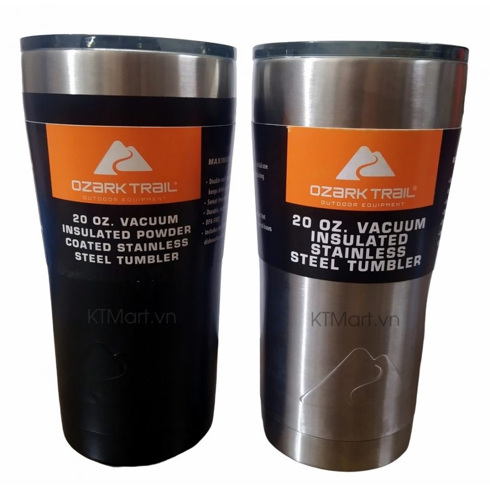 Cốc giữ nhiệt Ozark Trail 20 OZ Double Wall Vacuum Sealed Tumbler Ozark 591ml