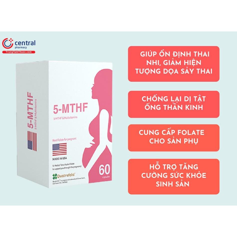 5-MTHF - Viên Uống Hỗ Trợ Ngăn ngừa Dị Tật Thai Nhi