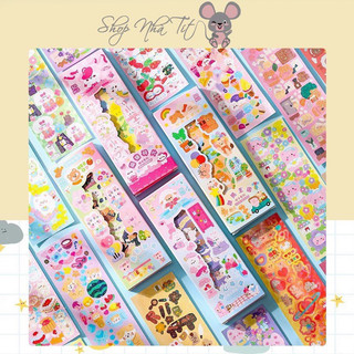 🌸Hộp 50 tấm sticker miếng dán trang trí toploader🌸