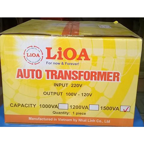 [NEW] BIẾN ÁP TỰ NGẪU LIOA 1500VA DN015 1500W 1,5KVA