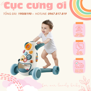 Xe Tập Đi Cho Bé 💥 CAO CẤP 💥 Đồ Chơi Tập Đi Đa Năng Chống Lật Xe Cho Bé Sơ Sinh