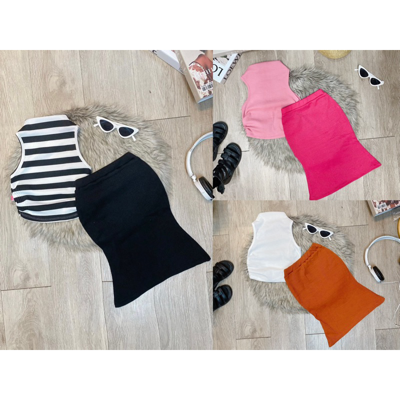 Set váy đuôi cá xinh xắn cho bé