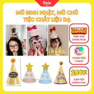 Mũ sinh nhật phong cách Hàn Quốc xinh xắn, phù hợp với mọi lứa tuổi, chất liệu dạ mềm