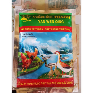 Viêm ôn thanh dạng bột 100g dùng vịt, tăng sức đề kháng, giải độc, tiêu chảy, hô hấp, cảm sốt, rụt đầu, xù lông