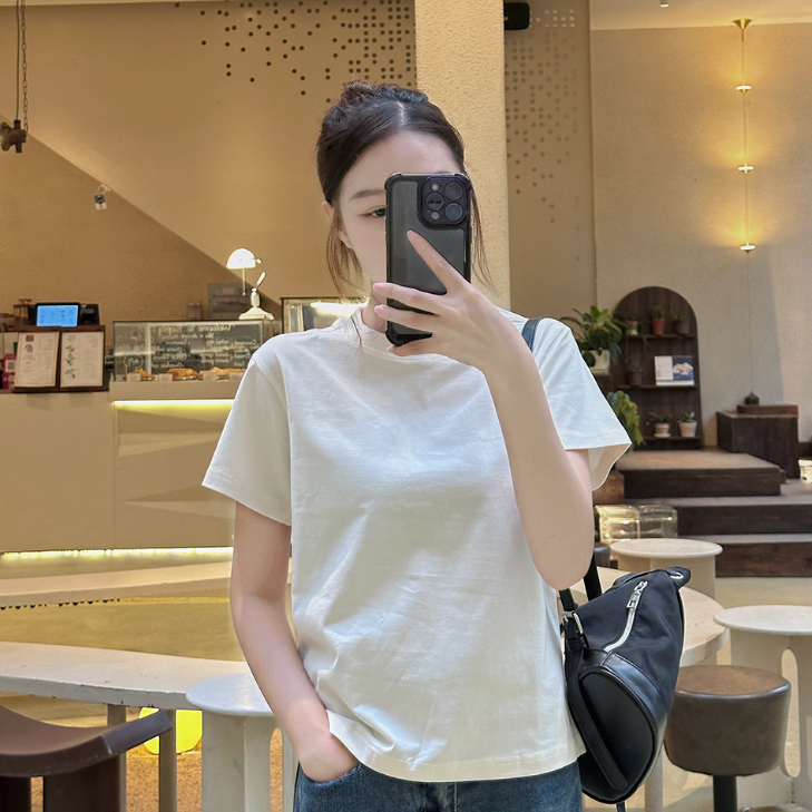 Áo thun Baby tee trơn PERFECT form fit ôm body tay ngắn cổ tròn chất cotton 100% co dãn 2 chiều nhiều màu basic