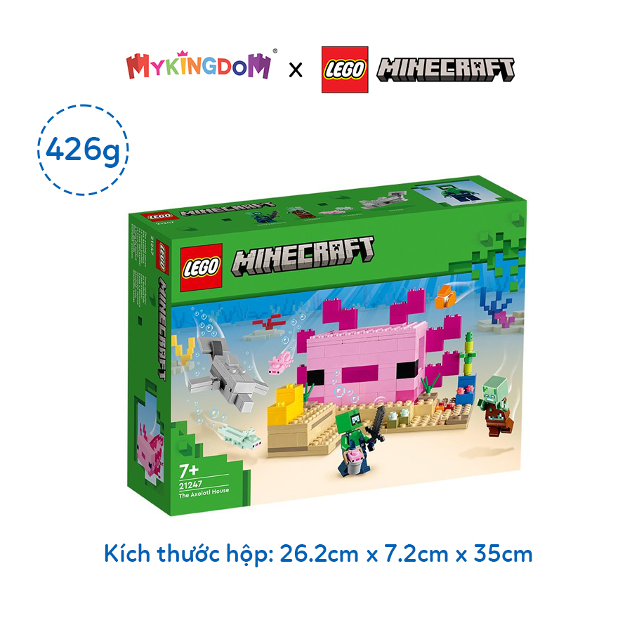 Đồ Chơi Đồ Chơi Lắp Ráp Ngôi Nhà Cá Axolotl Lego Minecraft 21247 LEGO MINECRAFT 21247