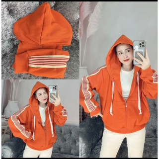 Áo khoác thun gân bigsize tay sọc bản to 55-80kg