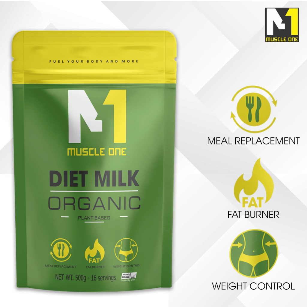 Sữa Giảm Cân - Đốt Mỡ - Thay Thế Bữa Ăn Hoàn Chỉnh Diet Milk Organic - Túi 500g - Chính Hãng (Free Ship)