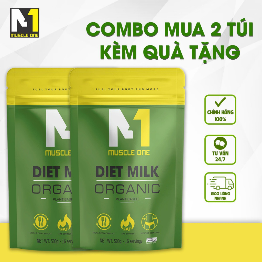 Sữa Gỉam Cân -Thay Thế Bữa Ăn - Gỉam Mỡ Diet Milk M1 - 100% Organic