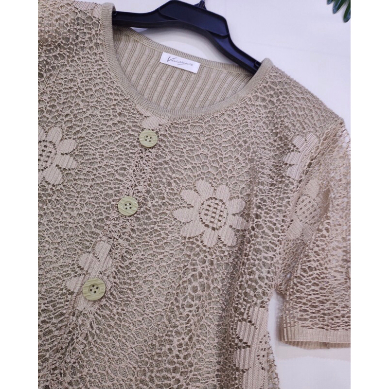 🌿Áo mongtoghi phối ren "VIRIDIAN" - 2hand, si tuyển JAPAN🌿New Tag