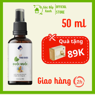 Chai xịt  đuổi muỗi  thảo dược, xua đuổi muỗi và côn trùng, dung tích 50ml -100ml