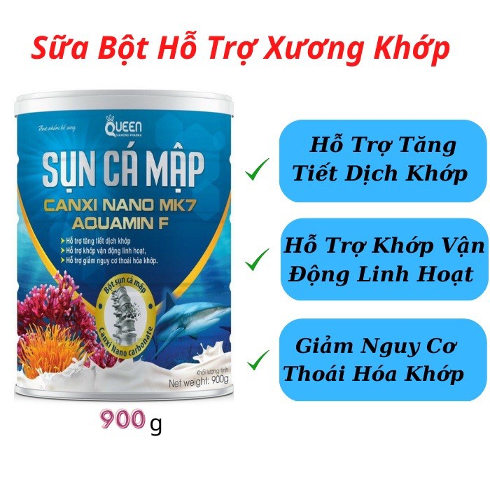 Sữa sụn cá mập bổ sung Canxi Mk7 Aquamin G cho cơ thể khỏe mạnh Hộp 900g