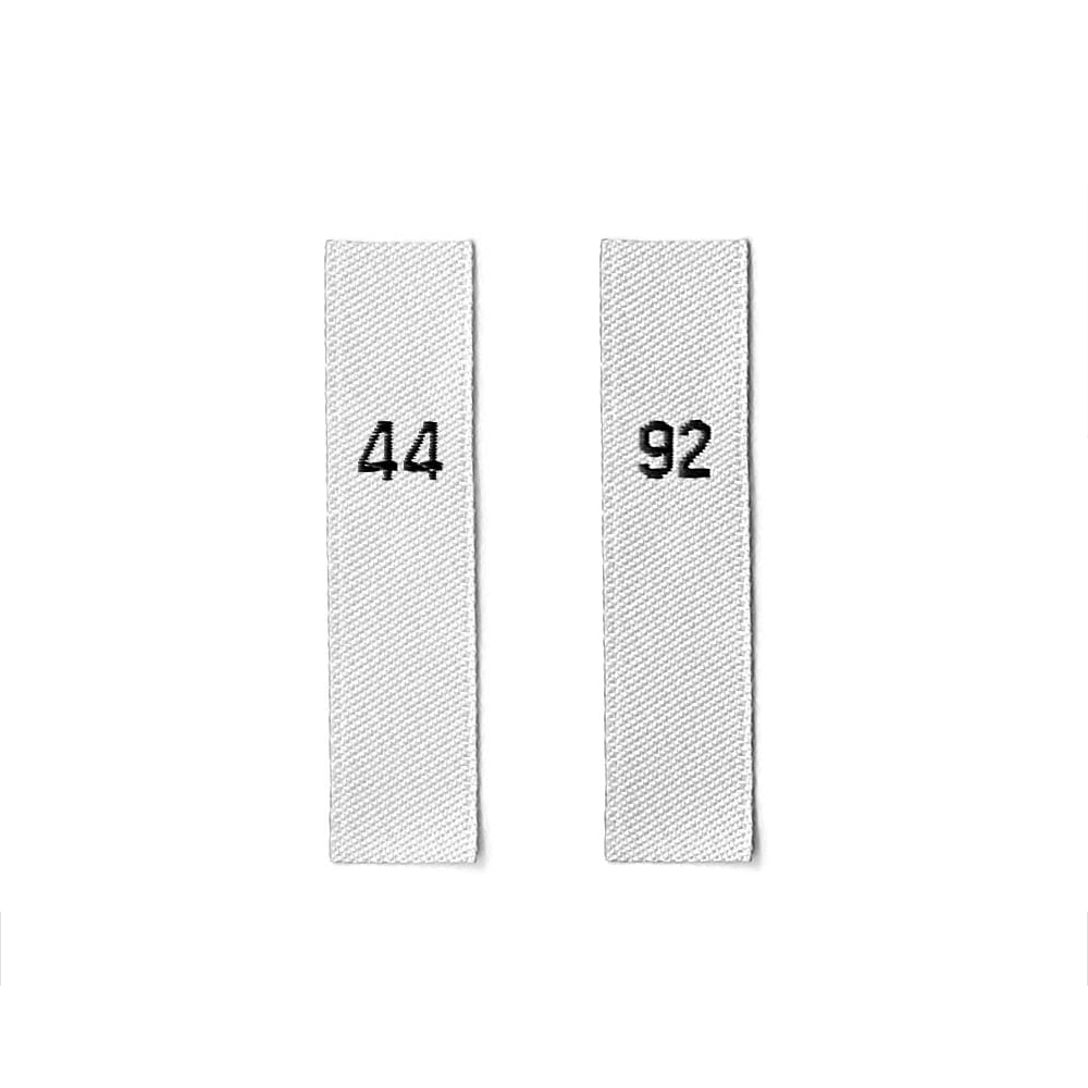 Size Số Tem_nhãn dệt_nhãn mác quần áo_50pcs_Size 25 to 49