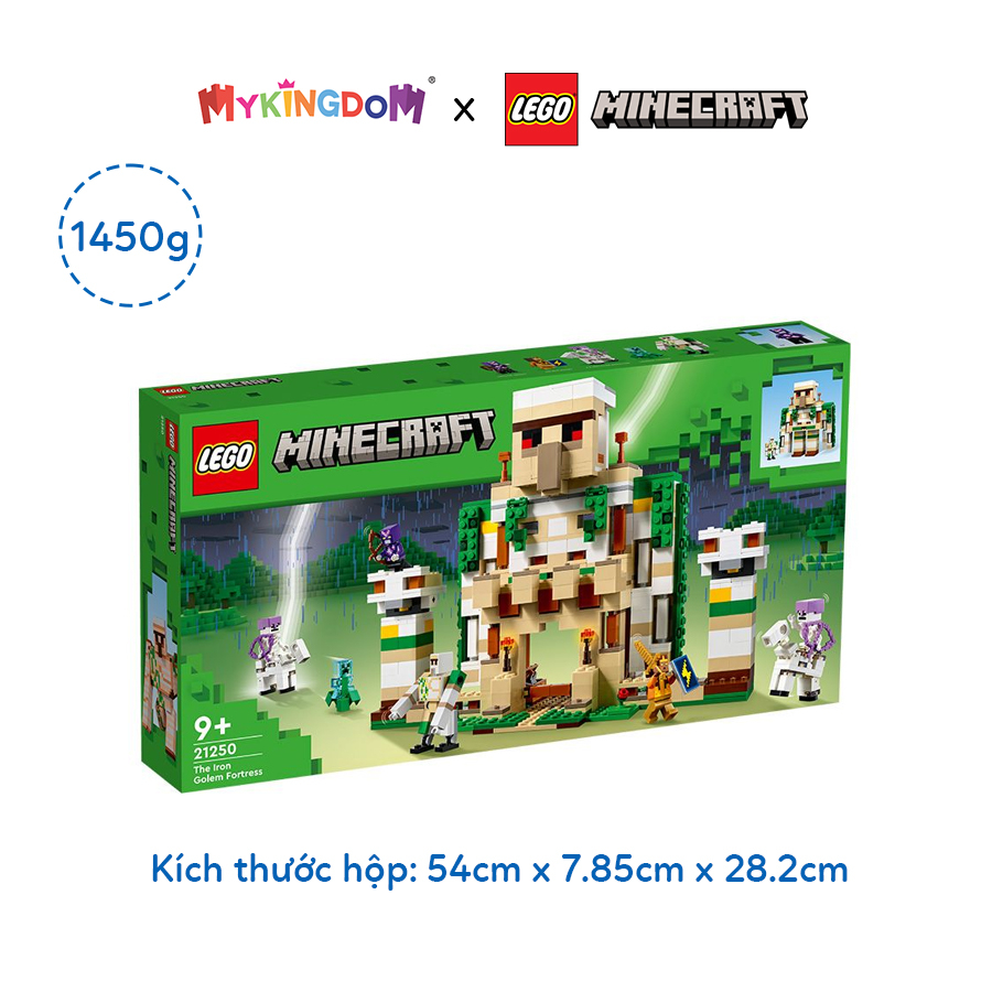 Đồ Chơi Lắp Ráp Pháo Đài Sắt Golem LEGO MINECRAFT 21250