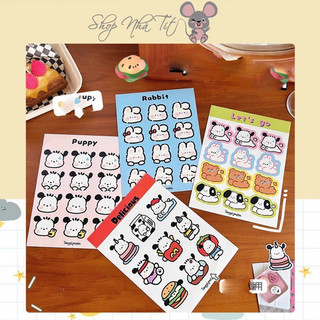 Sticker/ Miếng dán Emoji Hoạ Tiết Pochacco Cute