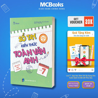 Sách - Sổ tay kiến thức Toán – Văn – Anh Lớp 7 Theo Chương Trình Bộ Giá Dục