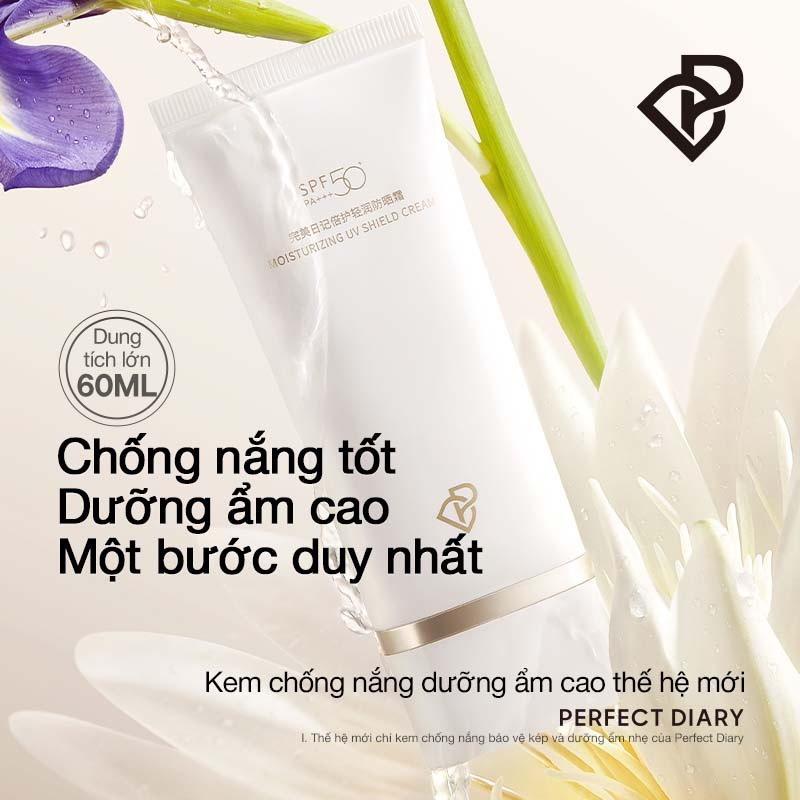 Kem Chống Nắng Dưỡng Ẩm PERFECT DIARY SPF50+ PA+++ dung tích 60ml