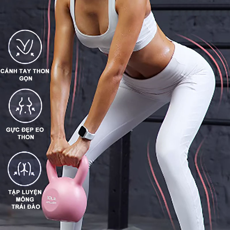 KETTLEBELL - Tạ Bình Vôi,Tạ Ấm,Tạ Quai Xách, Tạ Chuông Dụng CụTập Gym ,Săn chắc lưng eo, định hình và giảm mỡ