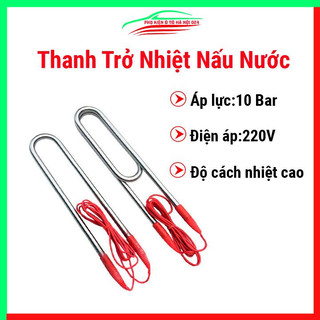 Thanh trở nhiệt nấu nước 220VAC chìm hoàn toàn dưới nước dây dài 2m
