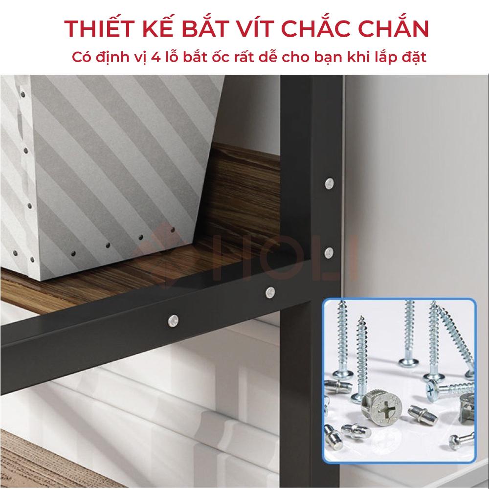 Bàn làm việc FUNA chân sắt sơn tĩnh điện cao cấp chắc chắn, mặt bàn dày 15 ly được bo góc an toàn