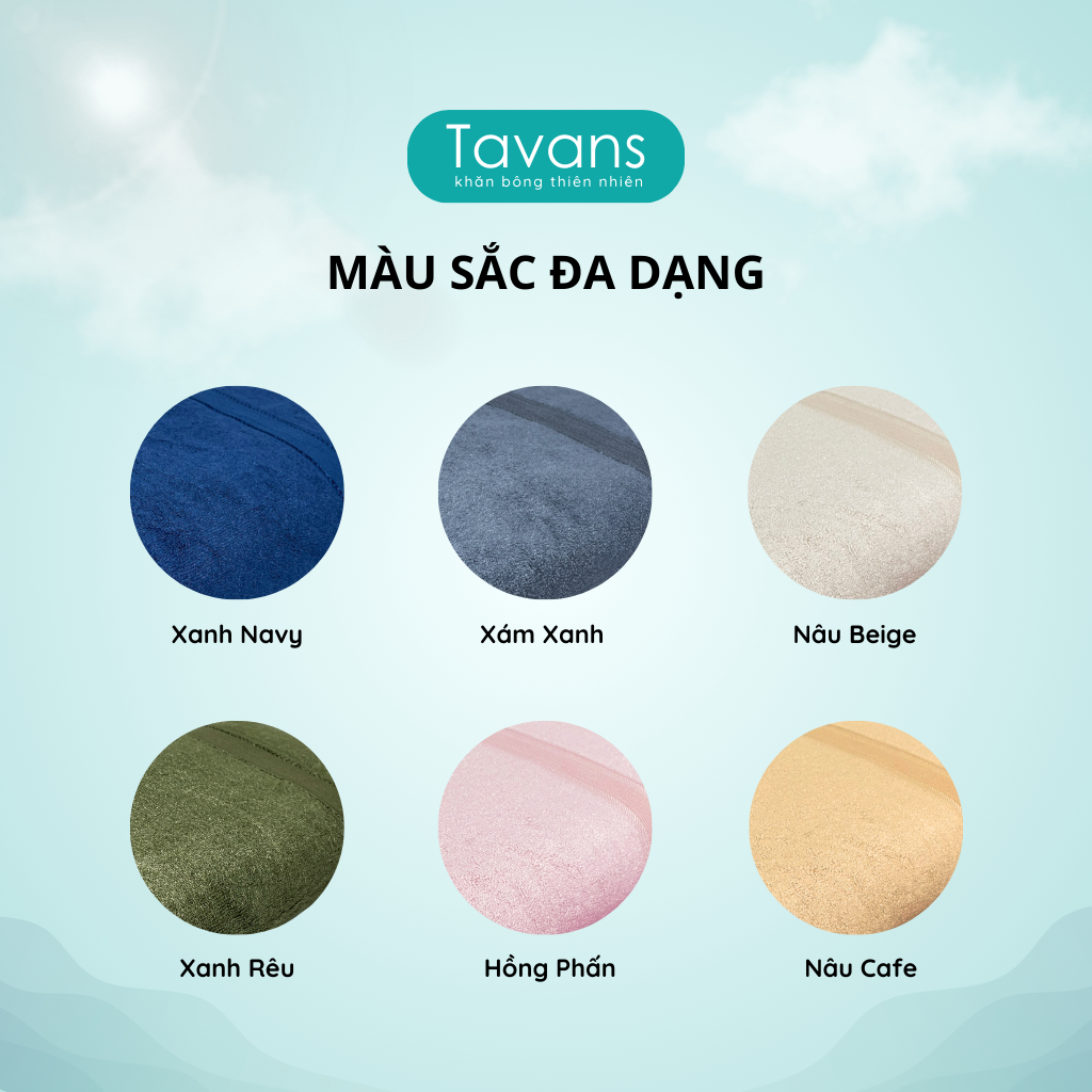 Khăn Tắm Lớn Sợi Tre Bamboo Organic 70x140cm Cao Cấp, Dầy dặn, Mềm Mịn, Thấm Hút TAVANS