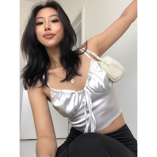   Big size 55-100Kg  Áo croptop 2 dây nhúm ngực 