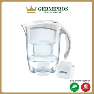 Bình lọc nước Brita Elemaris Cool white Maxtra Plus kèm 1 lõi lọc dung tích 2,4 lít