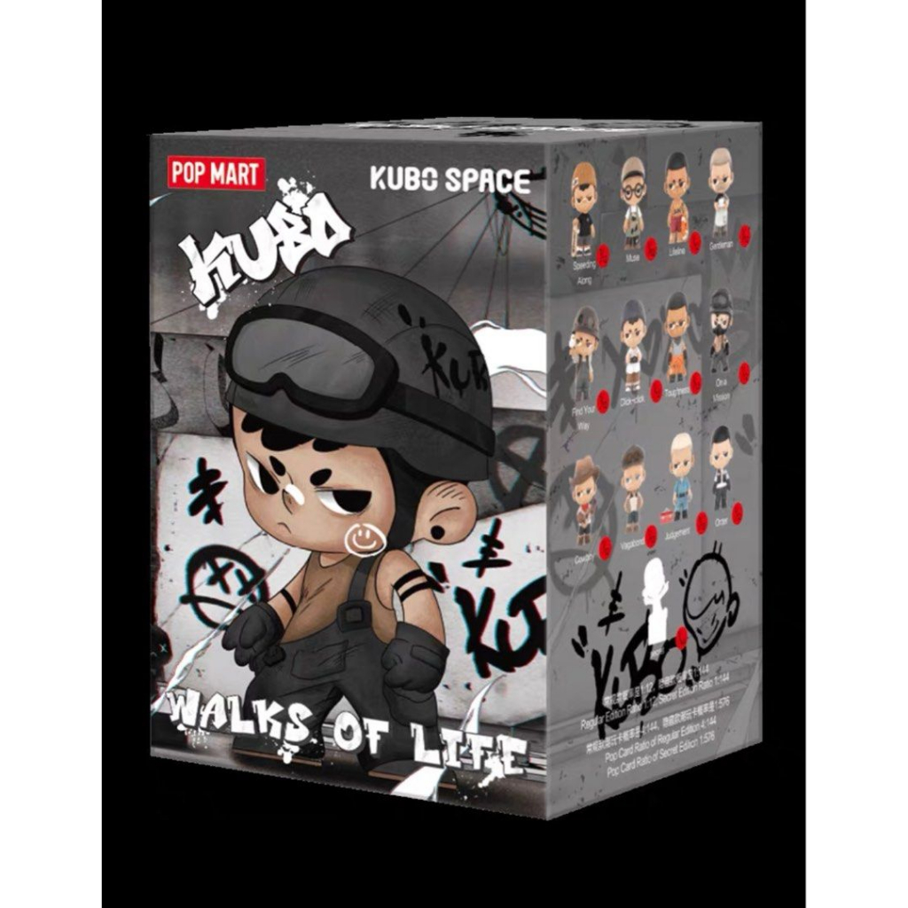 POP MART Art Toys Kubo Walks Of Life Series Quà Tặng Sinh Nhật Dễ Thương Mô Hình Hành Động Trẻ Em Đồ Trang Trí Để Bàn