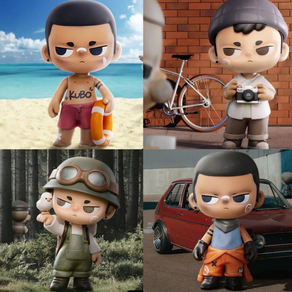 POP MART Art Toys Kubo Walks Of Life Series Quà Tặng Sinh Nhật Dễ Thương Mô Hình Hành Động Trẻ Em Đồ Trang Trí Để Bàn