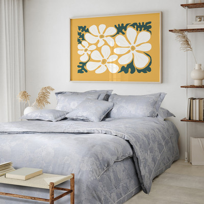 Bộ chăn ga gối cao cấp Everon Giấc Mơ Hoa - ESTJ24032 ( chất liệu Tencel , họa tiết In dập nổi)
