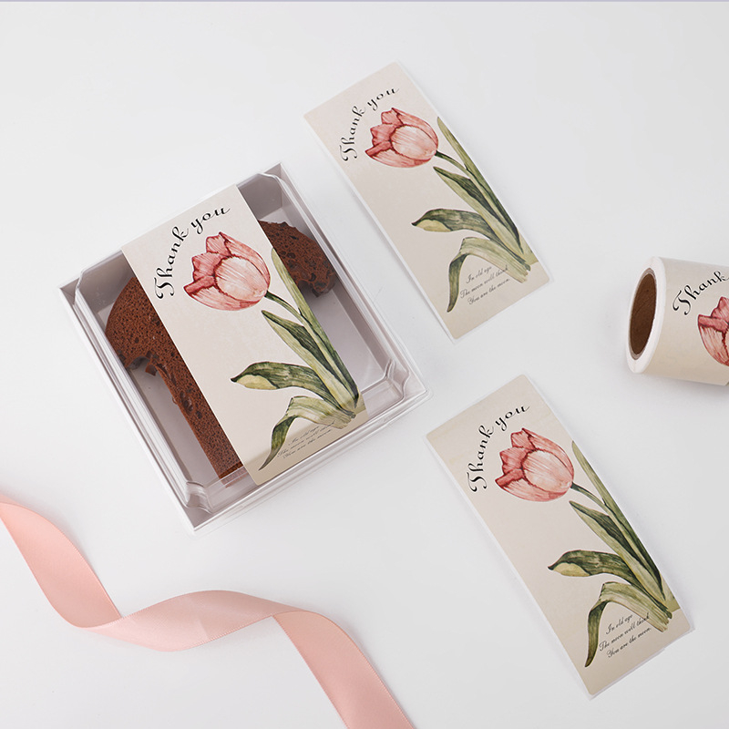 Tem cảm ơn, tem niêm phong hộp hàng, nhãn dán gói hàng đáng yêu