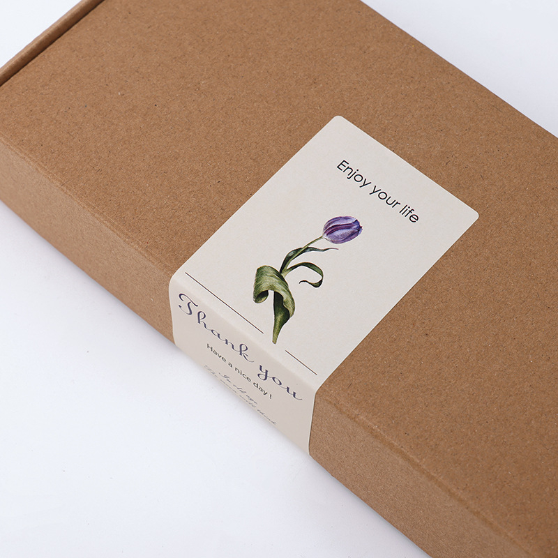 Tem cảm ơn, tem niêm phong hộp hàng, nhãn dán gói hàng đáng yêu